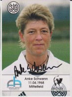 Original Women Football Autograph SG Wattenscheid 09 Team 2004 /05 ANKE SCHWENN - Authographs