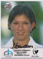 Original Women Football Autograph SG Wattenscheid 09 Team 2004 /05 CAROLINE HAMANN - Handtekening