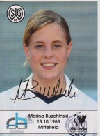 Original Women Football Autograph SG Wattenscheid 09 Team 2004 /05 MARINA BUSCHINSKI - Authographs