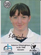 Original Women Football Autograph SG Wattenscheid 09 Team 2004 /05 Sabrina Dörpinghaus - Autogramme