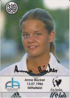 Original Women Football Autograph SG Wattenscheid 09 Team 2004 /05 Anna Bücker - Authographs