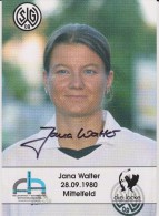 Original Women Football Autograph SG Wattenscheid 09 Team 2004 /05 JANA WALTER - Handtekening