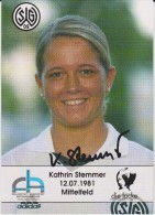 Original Women Football Autograph SG Wattenscheid 09 Team 2004 /05 KATHRIN STEMMER - Handtekening