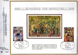 2 Feuillets Tirage Limité CEF 244 245 1932 à 1935 Millénaire De Bruxelles Tapisserie - 1971-1980