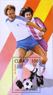 G)1982 CARIBE, FOOTBALL PLAYERS-BALL-SPAIN FLAG, WORLD CUP SPAIN '82, S/S, MNH - Ongebruikt