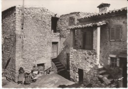 Gourdon France, Auberge De Gourdon, Old Architecture, C1940s/50s Vintage Postcard - Gourdon