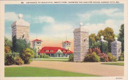 Entrance To Beautiful Swope Park Showing The Shelter House Kansas City New Hampshire - Kansas City – Missouri