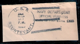 010325-MILITARY WAR SHIPS WW2 WW II USS//STURTEVANT-NAVY DEPTOFFICIAL BUS.(Destroyer#240,1902-1942 SK MINEFIELD KEY WEST - Other & Unclassified