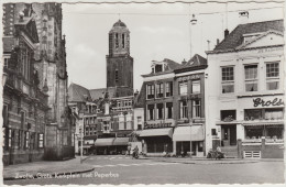 Zwolle - Grote Kerkplein Met Peperbus - Restaurant 'De Harmonie' , Grolsch Neon, Fiets  (Overijssel - Holland/Nederland) - Zwolle