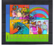 Yabe40  UNO WIEN 2002 MICHL  367/70 VIERERBLOCK   Used/gestempel - Used Stamps
