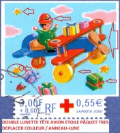 VARIÉTÉS FRANCE 2000  N° 3362  CROIX ROUGE OBLITÉRÉ - Used Stamps