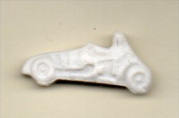 Fève Biscuit Brut Blanc VOITURE DE COURSE Auto - Frühe Figuren