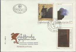 Art - Ljubljana Graphics School, Beograd, 27.11.1982., Yugoslavia, FDC PTT - 19/82 A - FDC