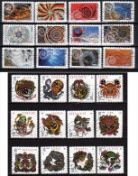 FRANCE 2014 :  LOT DE 2 SERIES COMPLETES (DYNAMIQUES, FEERIE ASTROLOGIQUE : SIGNES ZODIAQUE)) - Used Stamps