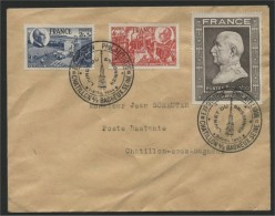 FRANCE, SEMIPOSTALS PETAIN 1944, SALON DU PRISONIER - Lettres & Documents