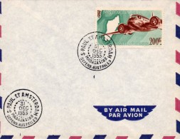 Taaf Saint Paul Et Amsterdam Passage Du Saint Marcouf Le 31/12/1953 Sans Cachet De Transit - ...-1955 Prephilately