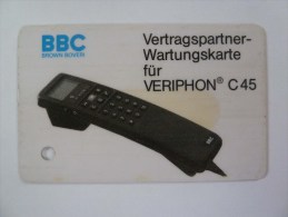 GERMANY - Magnetic Service Card - Veriphon - T-Series : Test