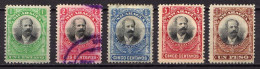 Nicaragua - 1903 - 5 Timbres - 1 Erreur De Couleur + 1 Peso - Nicaragua
