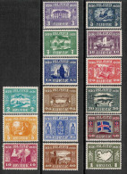 Iceland 1930 MNH/**/postfris/postfrisch Michelnr. 125-139 - Unused Stamps