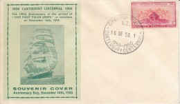 New Zealand Cover Scott #275 2p "They Passed This Way' - Canterbury Centennial - Lettres & Documents