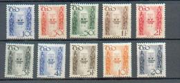 Togo 396 - YT Taxe 38 à 47 * - Unused Stamps