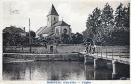 MIREBEAU - L'EGLISE - BELLE CARTE - SEPIA - AVEC PETITE ANIMATION -  TOP !!! - Mirebeau