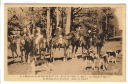 CPSM GUEMENE PENFAO (Loire Atlantique) - Forêt Du Gavre : Le Rendez Vous De Chasse à Courre Avant Le Départ - Guémené-Penfao