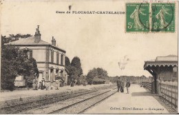 GARE DE PLOUAGAT CHATELAUDREN CPA ANIMEE COLLECTION THIREL HAMON - Châtelaudren