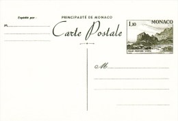 MONACO-1980- Carte Postale Palais Princier - 1 F 10 Turquoise - Yvert Et Tellier N°35 - Postal Stationery