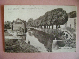 CP LIGNY LE CHATEL  L ABREUVOIR ET LE PONT DU FAUBOURG - Ligny Le Chatel