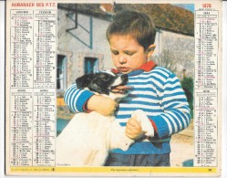 CALENDRIER - ALMANACH DES POSTES ET DES TELEGRAPHES - ANNEE 1976 - Département De SEINE ET MARNE - Grand Format : 1971-80