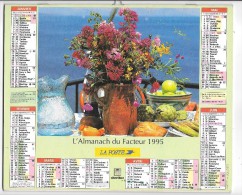 CALENDRIER - ALMANACH DES POSTES ET DES TELEGRAPHES - ANNEE 1995 - DEPARTEMENT DE SEINE ET MARNE - Grand Format : 1991-00