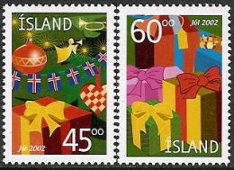 Iceland 2002 MNH/**/postfris/postfrisch Michelnr. 1024-1025 - Neufs