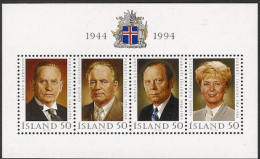 Iceland 1994 MNH/**/postfris/postfrisch Michelnr. Blok/sheet 16 - Blokken & Velletjes