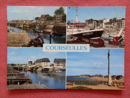 Dep 14 , Cpm COURSEULLES Sur MER , Multivues , 152  (035)Recto/Verso - Courseulles-sur-Mer