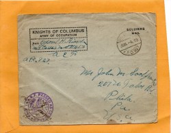 1919 Censored Cover - Lettres & Documents