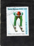 GUINEE BISSAU  : J.O D´hiver à Calgary   : Ski De Vitesse- Sport - - Winter 1988: Calgary
