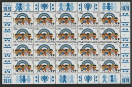 UNITED NATIONS, YEAR OF THE CHILD 1979,  MINI-SHEETS MNH - Unused Stamps