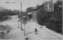 62  FRUGES   PAS DE CALAIS  -   GARE   - CPA   N/B  9x14  BE - Fruges