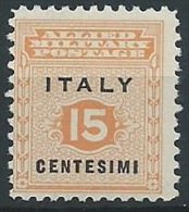 1943 OCCUPAZIONE ANGLO AMERICANA SICILIA 15 CENT MNH ** - ED221-3 - Occup. Anglo-americana: Sicilia