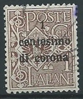 1919 TRENTO E TRIESTE USATO AQUILA 1 CENT - ED225 - Trento & Trieste