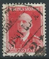 1939-40 ALBANIA USATO EFFIGIE 15 Q - ED231-4 - Albanie