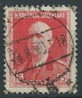 1939-40 ALBANIA USATO EFFIGIE 15 Q - ED231-12 - Albanie