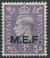 1943-47 OCCUPAZIONE INGLESE USATO MEF 3 P - ED233 - Ocu. Británica MEF