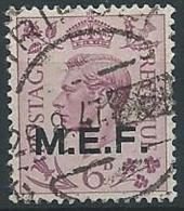 1943-47 OCCUPAZIONE INGLESE USATO MEF 6 P - ED233 - Occ. Britanique MEF