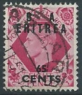 1950 OCCUPAZIONE INGLESE ERITREA USATO BA 65 CENT - ED234 - Eritrée