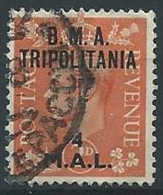 1948 OCCUPAZIONE INGLESE TRIPOLITANIA USATO BMA 4 MAL - ED236 - Tripolitaine