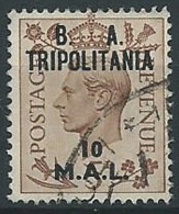 1950 OCCUPAZIONE INGLESE TRIPOLITANIA USATO BA 10 MAL - ED236-3 - Tripolitaine
