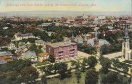 LINCOLN  - Bird's Eye View From Capitol Looking North-West 1909 - - Lincoln