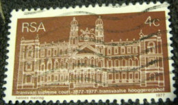 South Africa 1977 The 100th Anniversary Of Transvaal Supreme Court 4c - Used - Usati